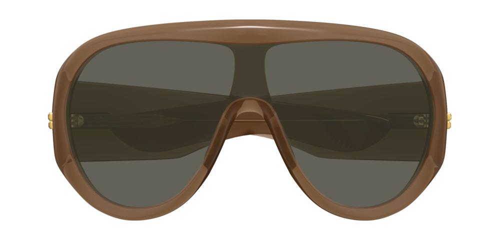 BV1345S Brown Shield Sunglasses