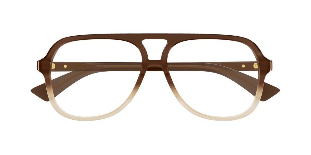 BV1417O Brown Pilot Eyeglasses