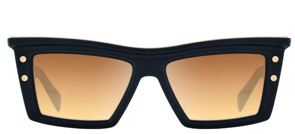 B-VII Blue Geometric Sunglasses