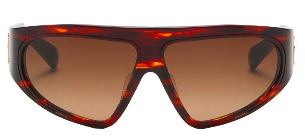 B - ESCAPE Brown Geometric Sunglasses