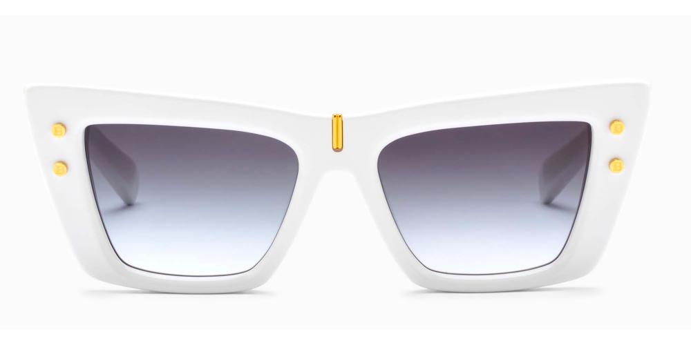 B - EYE White Cat Eye Sunglasses