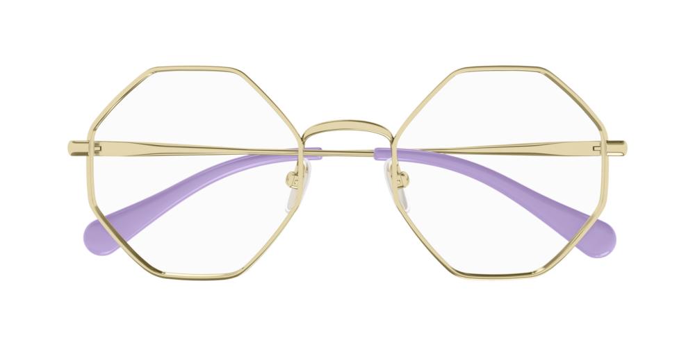 CC0023O JUNIOR Gold Geometric Eyeglasses