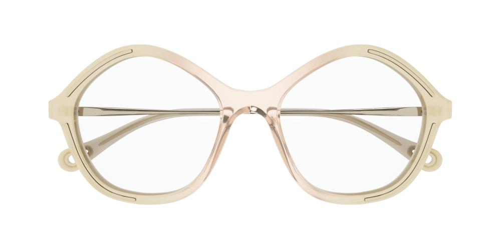 CH0062O Yellow Geometric Eyeglasses