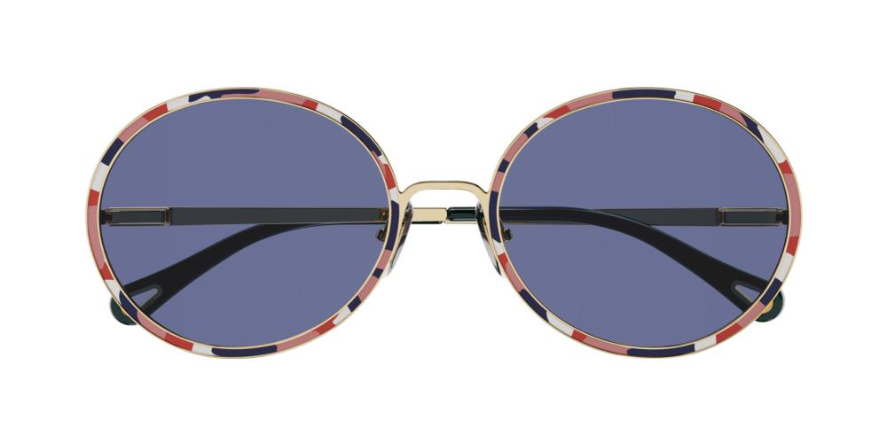 CH0100S Gold Geometric Sunglasses