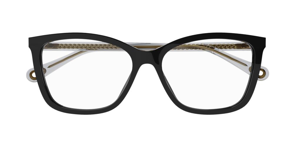 CH0118O Black Squared Eyeglasses