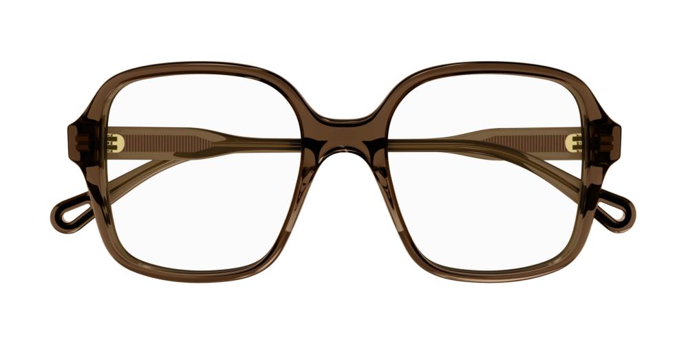 CH0126O Brown Geometric Eyeglasses