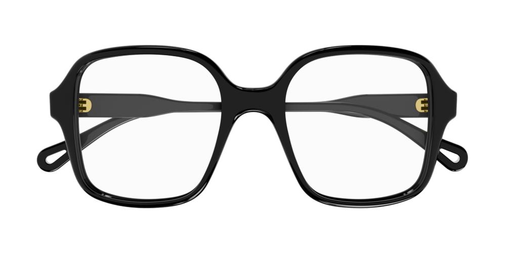 CH0126O Black Geometric Eyeglasses