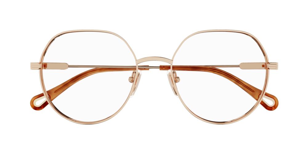 CH0137O Rose Gold Round Eyeglasses