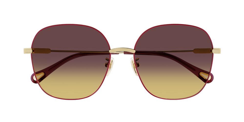 CH0139SA Gold Geometric Sunglasses