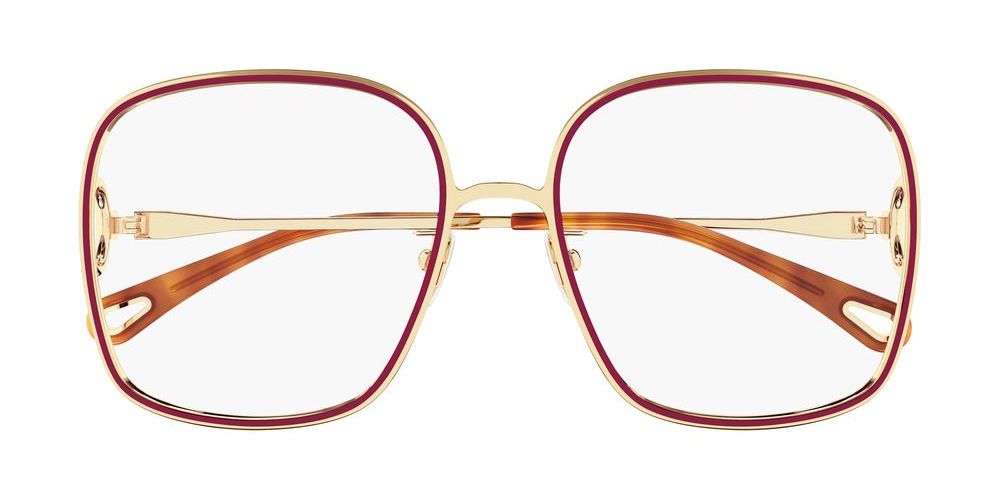 CH0147O Pink Geometric Eyeglasses