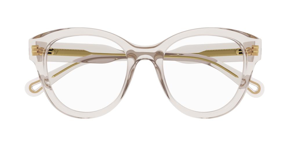 CH0163O Transparent Round Eyeglasses