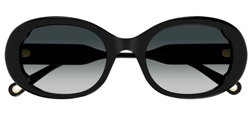 CH0197SA Black Oval Sunglasses