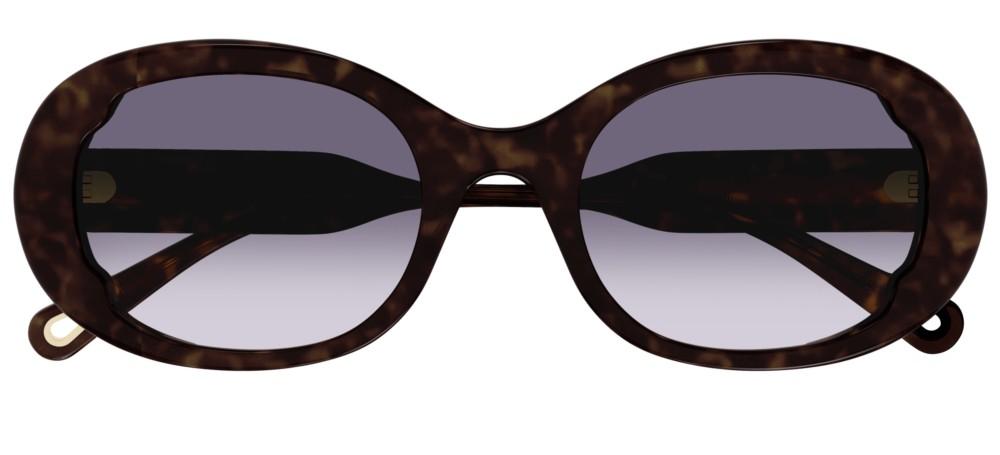 CH0197SA Havana Oval Sunglasses