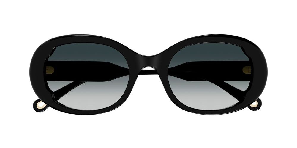 CH0197S Black Oval Sunglasses