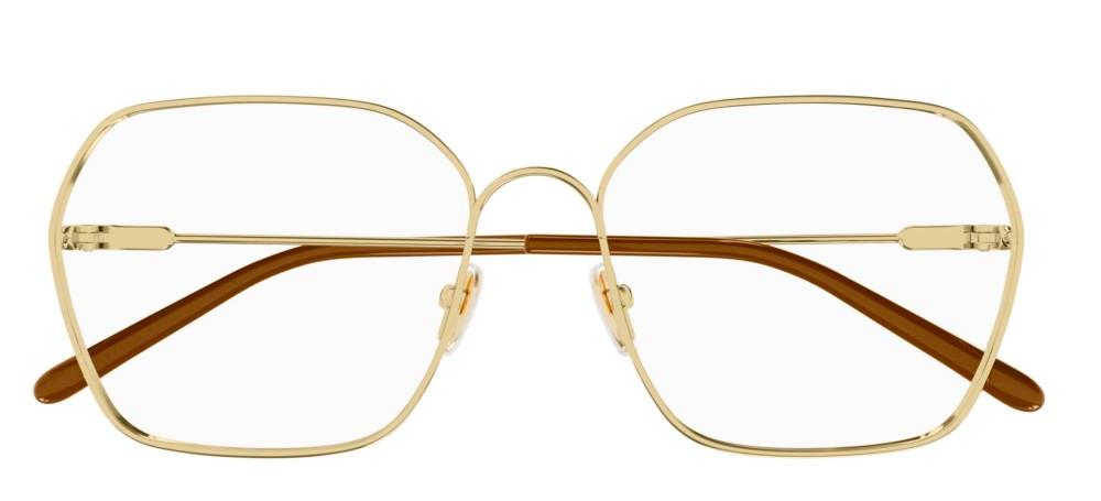 CH0208O Gold Squared Eyeglasses