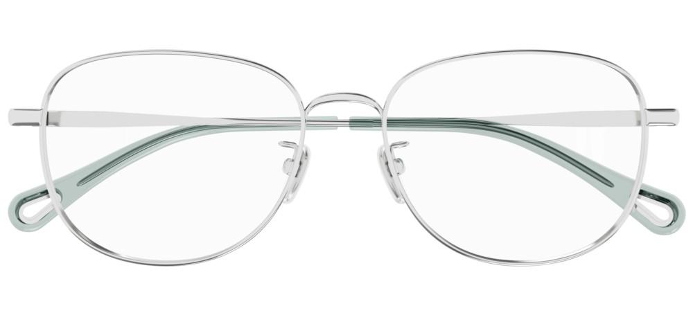 CH0213OA Silver Round Eyeglasses
