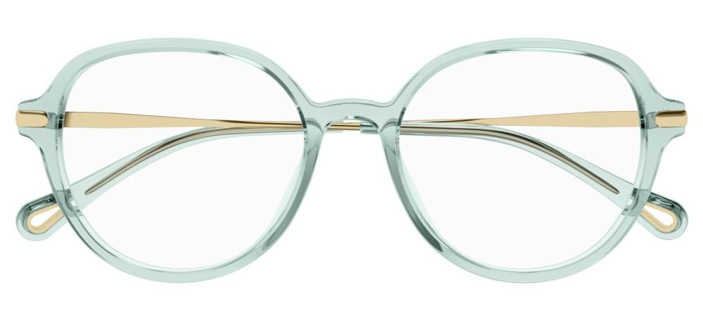 CH0217OA Green Round Eyeglasses