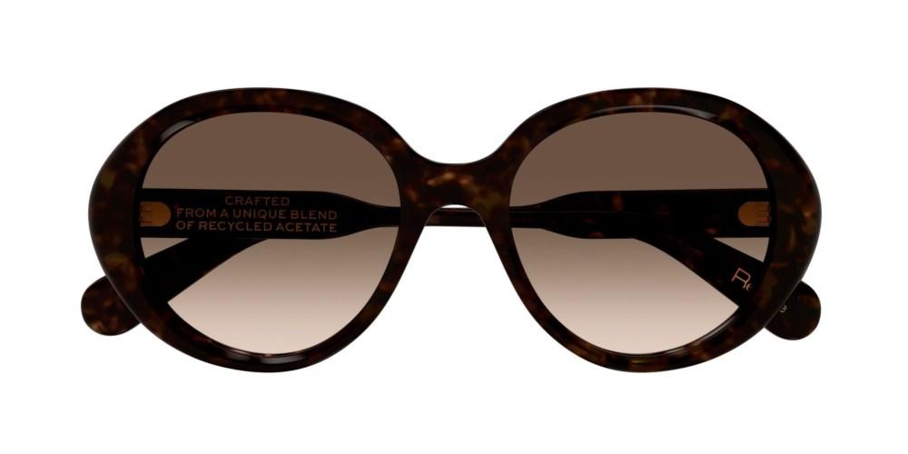 CH0221S Havana Round Sunglasses