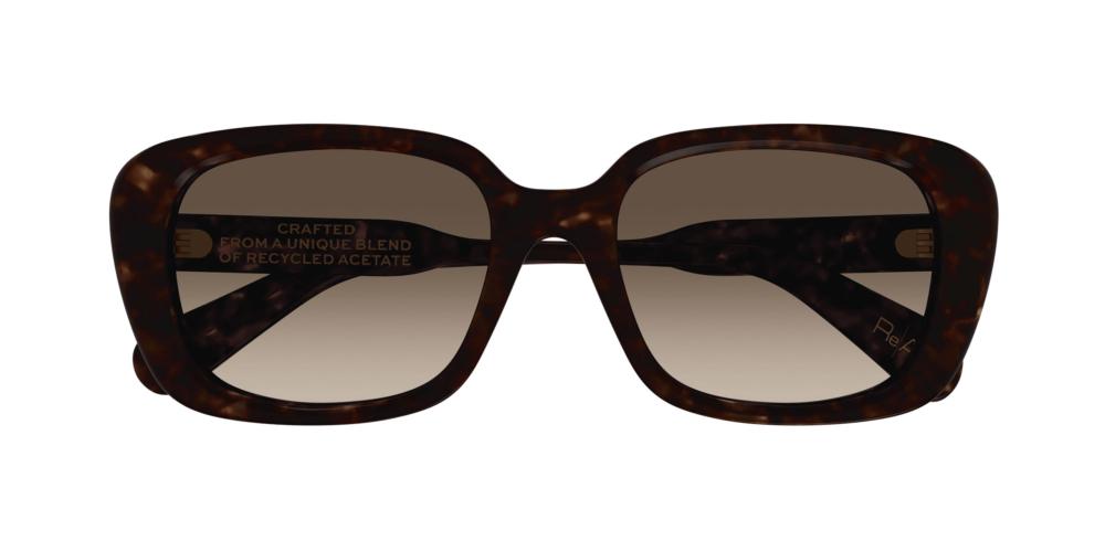 CH0225SK Havana Squared Sunglasses