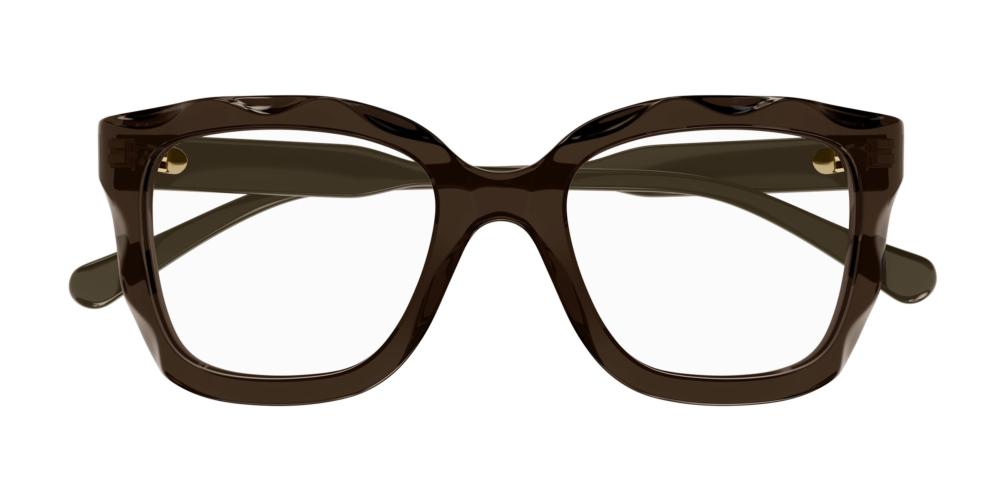 CH0229O Brown Squared Eyeglasses