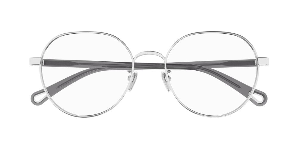 CH0246OA Silver Round Eyeglasses