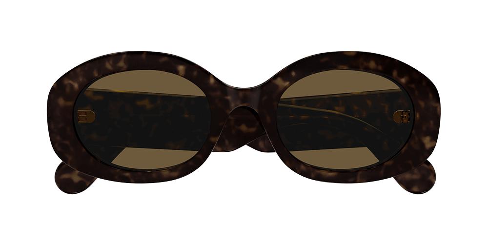 CH0258S Brown Oval Sunglasses