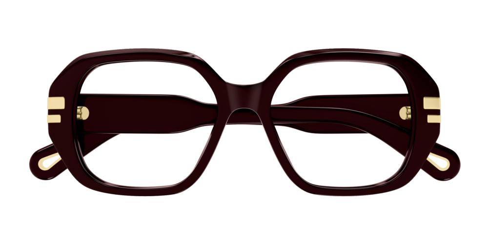 CH0266O Red Squared Eyeglasses