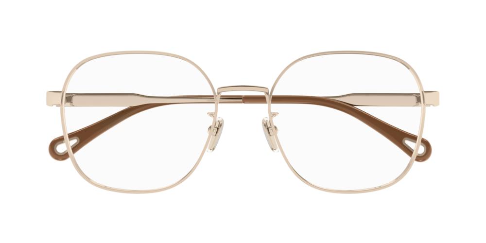 CH0274O Gold Geometric Eyeglasses