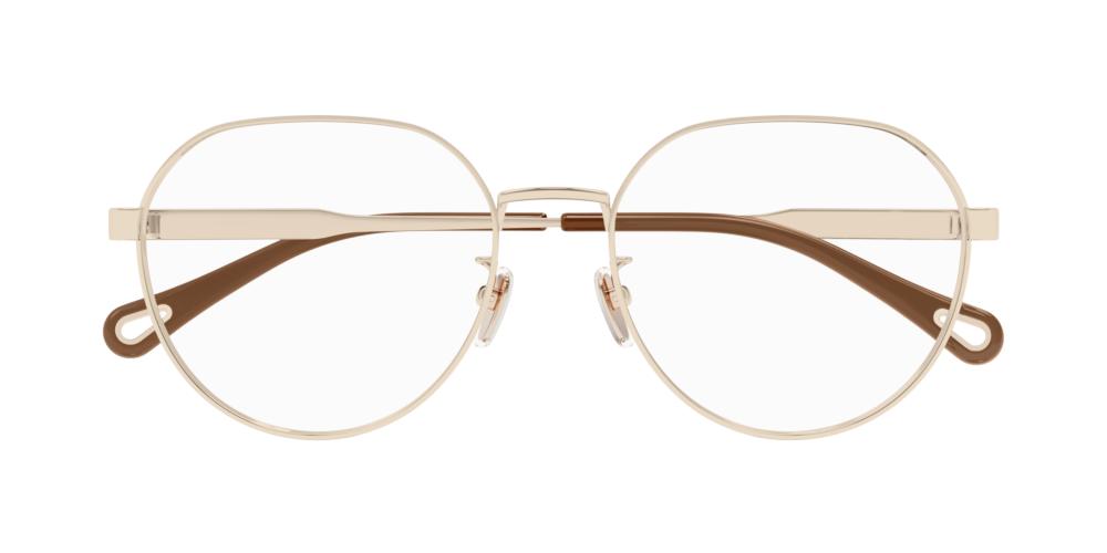 CH0275OA Gold Round Eyeglasses
