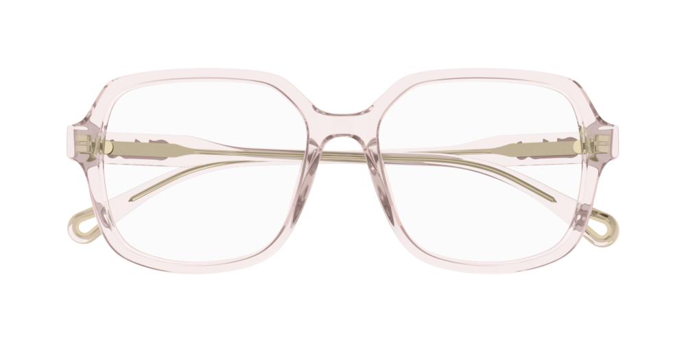 CH0277O Pink Squared Eyeglasses