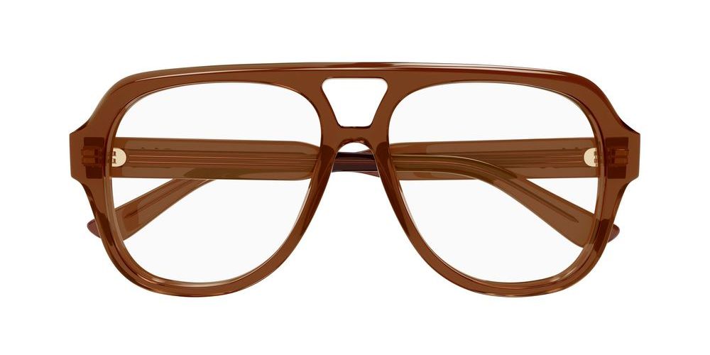 CH0339O Brown Pilot Eyeglasses