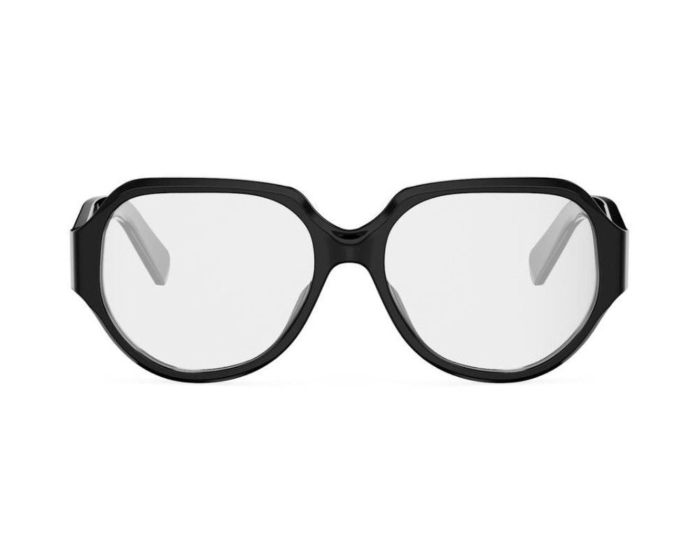 Triomphe Black Geometric Eyeglasses