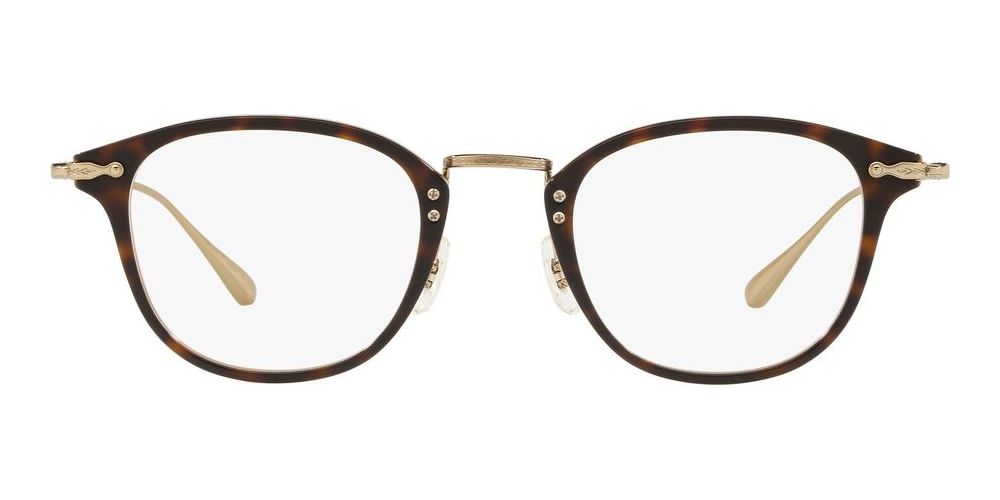 DAVITT OV 5389D Havana Geometric Eyeglasses