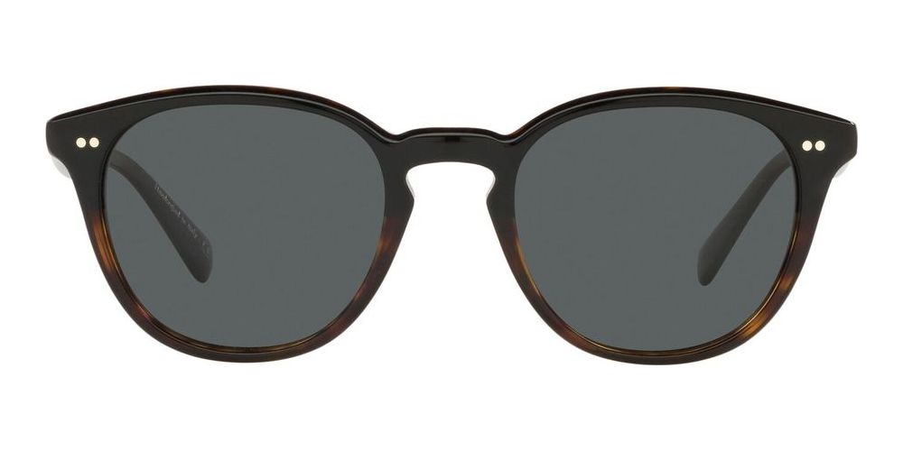 DESMON SUN OV 5454SU Black Round Sunglasses