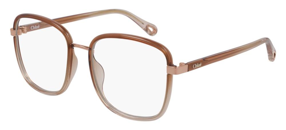 FRANKY CH0034O Brown Squared Eyeglasses