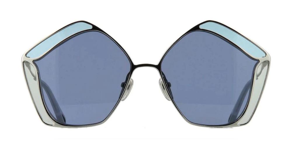 GEMMA CH0026S Silver Butterfly Sunglasses