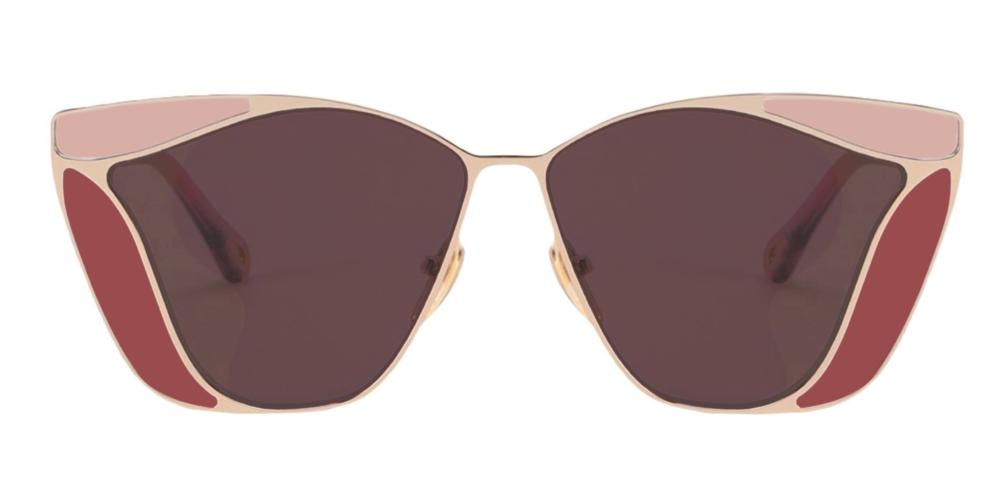 GEMMA CH0049S Gold Geometric Sunglasses