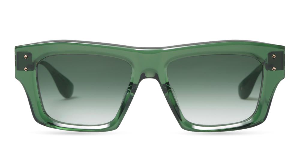 GRANDMASTER-EIGHT Green Squared Sunglasses