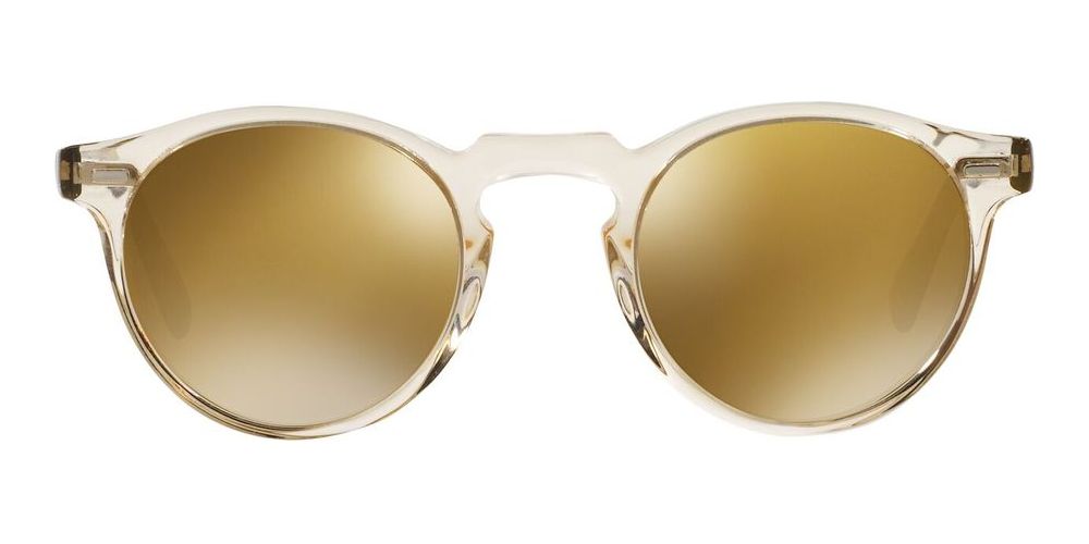 GREGORY PECK SUN OV 5217/S Yellow Round Sunglasses