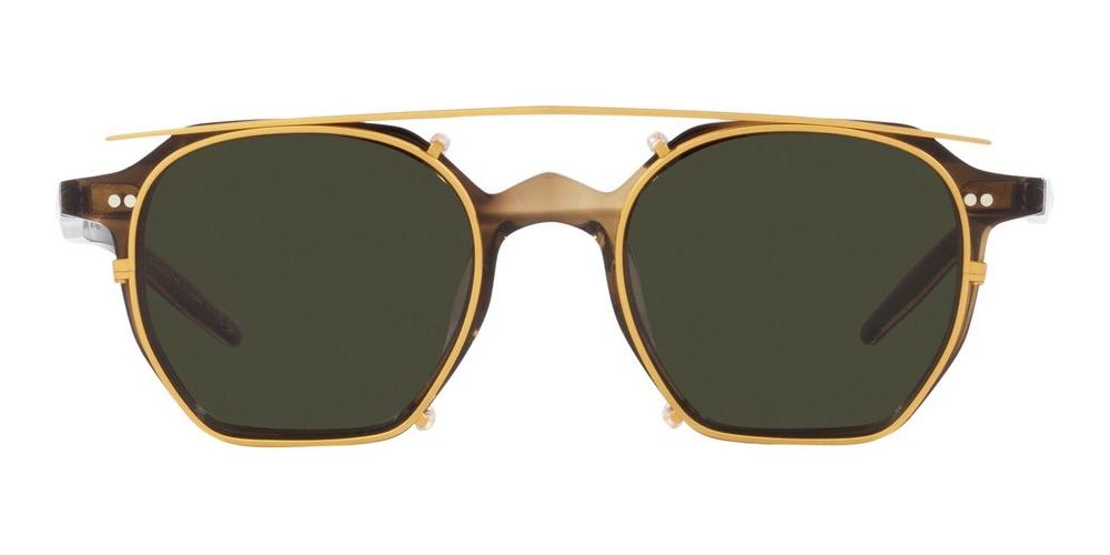 G. PONTI - 5 OV 5489U Havana Geometric Eyeglasses