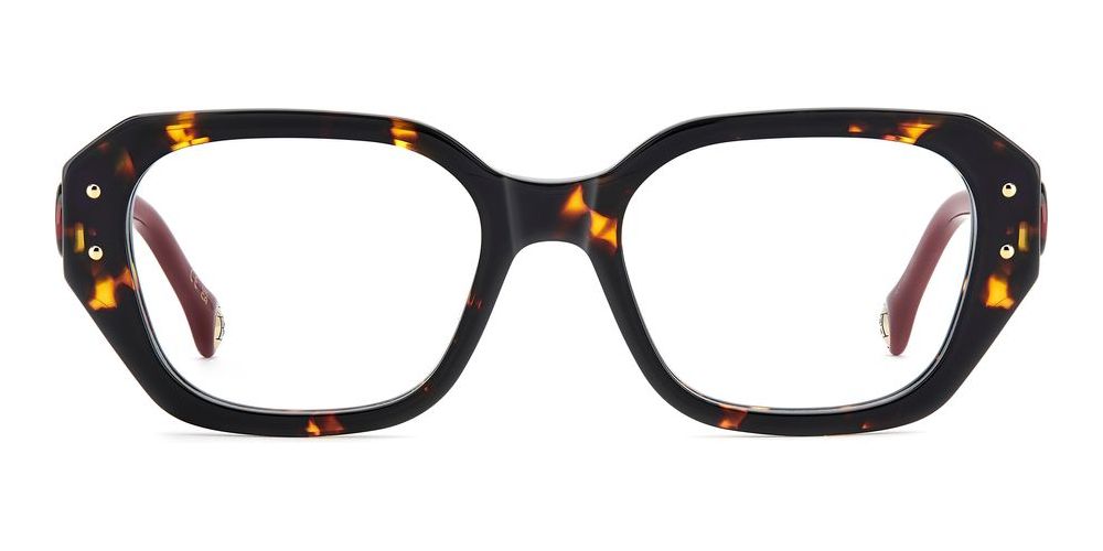 HER 0326 Havana Geometric Eyeglasses
