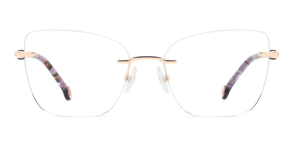 HER 0355 Rose Gold Squared Eyeglasses