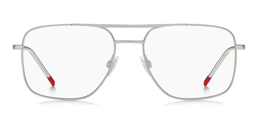 HG 1322 Silver Geometric Eyeglasses