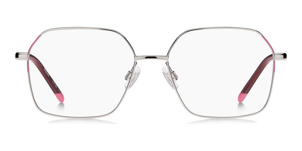 HG 1382 Silver Geometric Eyeglasses