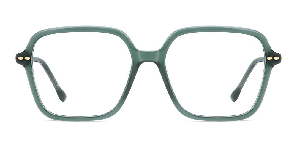 IM 0230 Green Squared Eyeglasses