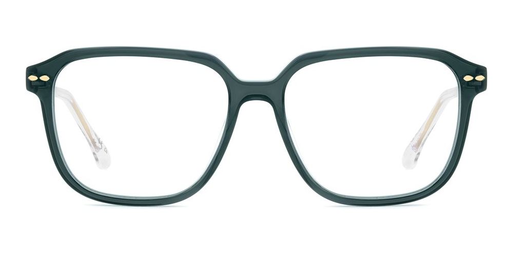 IM 0232 Green Squared Eyeglasses