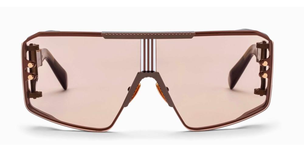 LE MASQUE Brown Shield Sunglasses