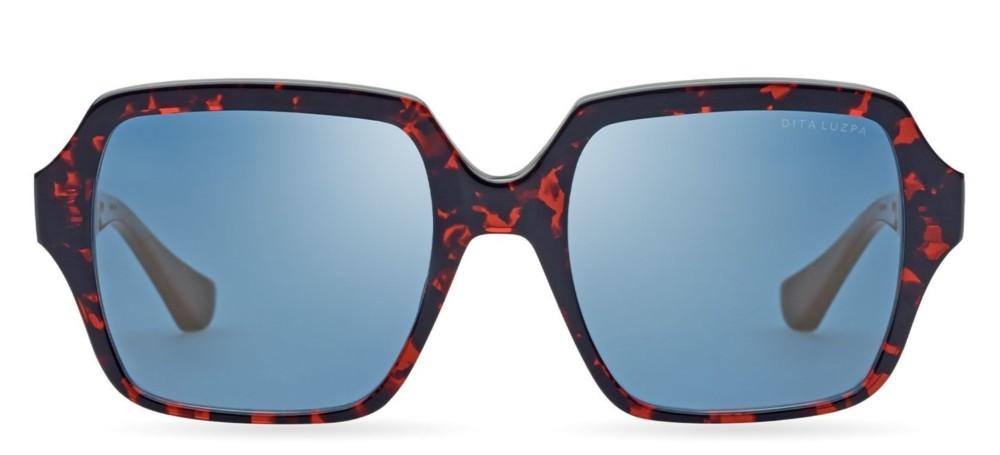LUZPA Red Geometric Sunglasses