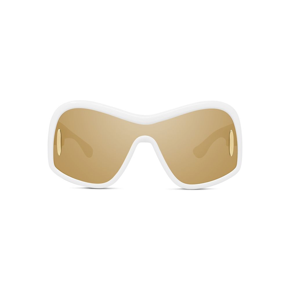 Anagram White Shield Sunglasses
