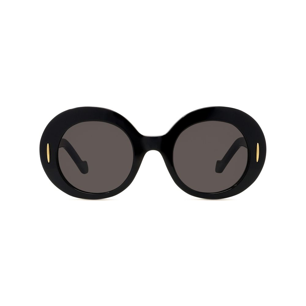 Anagram Black Oval Sunglasses